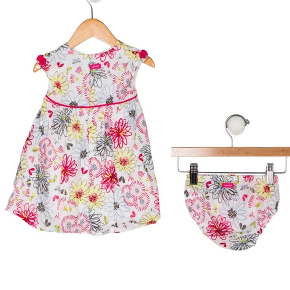 Catimini Girls Infant Floral Dress Set - Picture 2 of 6
